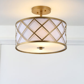 Elizabeth Metal LED Flush Mount - JONATHAN Y